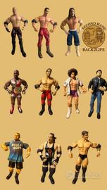 Lotto 10 lottatori wrestling WWE Anni 2000 + Ring