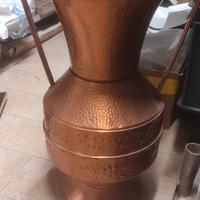 anfora Vaso Decorativo in Rame Martellato