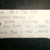 Cambio manuale 6 marce bmw 118d f40