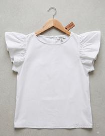 Blusa bianca in cotone