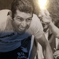 Foto originale con dedica autografo Felice Gimondi
