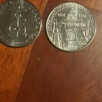 Monete 50 100 lire marconi fao varie 0,50 una