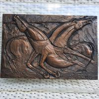 Targa in bronzo di Bruno Cassinari originale