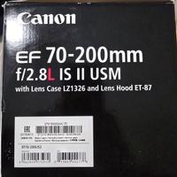 obbiettico Canon EF 70/200 f 2.8L is ll USM