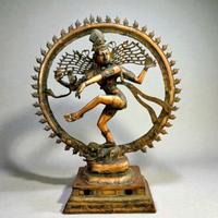 Grande Statua di Shiva in Ottone - antica