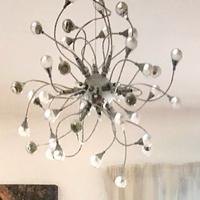 Lampadario con sfere in cristallo