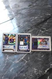 Lotto 3 Card Autografo + Relica/parch
