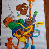 Mordillo 100X70 firmato Dodi '88