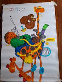 Mordillo 100X70 firmato Dodi '88