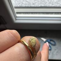 raro anello  donna serpente nuovo