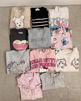 Lotto abbigliamento invernale bambina 7/8/9 anni