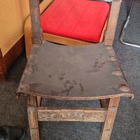 Antiche sedie in quoio di buonissima fattura