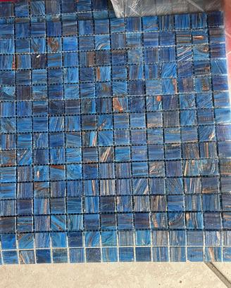 2 fogli bisazza mosaico blu