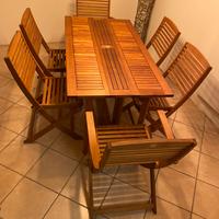 Set giardino in teak Legnoluce