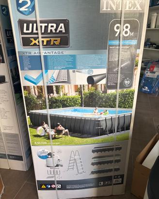 Piscina 975 x488x132 con pompa filtro da 10.5 m3