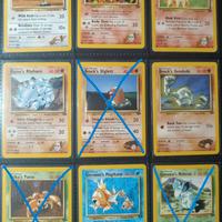 Lotto Gym Challenge carte comuni e non comuni