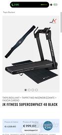 JK Fitness Supercompact 48 Black TAPIS ROULANT