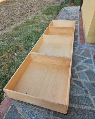 Contenitori biancheria sottoletto.
