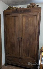 Armadio 2 ante anni 20 stile liberty