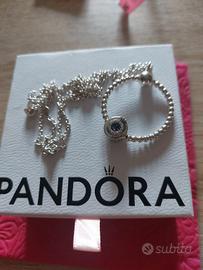 collana pandora originale lunga mis.30 indossata. 
