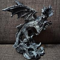 Scultura Fantasy DRAGO Porta Incensi 18 cm x 15 cm