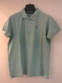 Polo Club M verde salvia 100% cotone originale