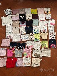 Lotto completo vestiti bambina: 1-3 anni