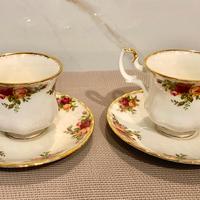 Set 2 tazzine caffè Royal Albert Country Rose