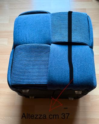 Piccolo pouf colore Carta da Zucchero