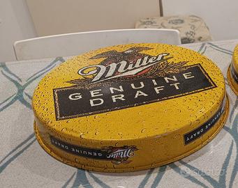 Vassoio vintage Miller Genuine Draft originali
