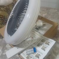ventilatore  con luce led e yelecomando
