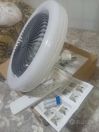 ventilatore  con luce led e yelecomando
