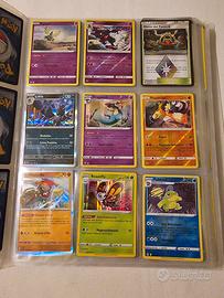 Collezione Lotto 500 carte pokemon e raccoglitore