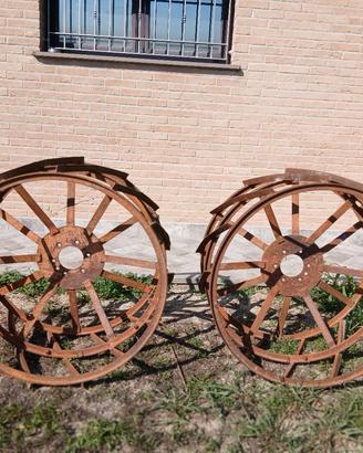 RUOTE AGRICOLE METALLICHE A GABBIA