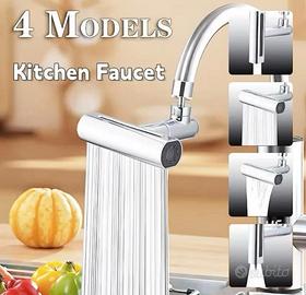 Rubinetto cucina 4 modalità orientabile 360°