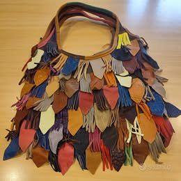 GRANDE BORSA IN PELLE MULTICOLORE