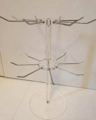 Espositore girevole plexiglass ingombro 30x40cm