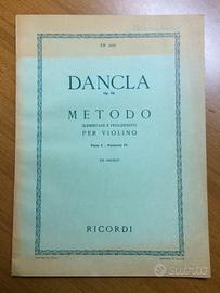 Dancla - Metodo Elementare e Progressivo Violino