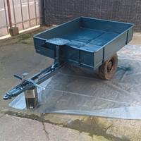 rimorchio per motocoltivatore trattore 