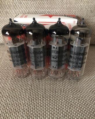 4 Valvole SOVTEK EL84 NUOVE ACCOPPIATE