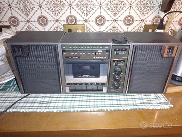 Radio registratore SANYO M9707F vintage anni 80