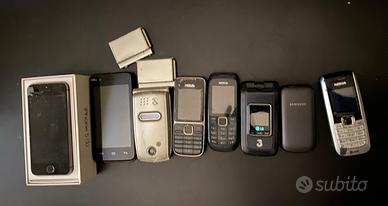 Nr.8 telefoni in blocco, visti presi, alcuni