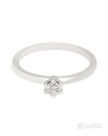 Anello solitario stile tiffany 0,15ct