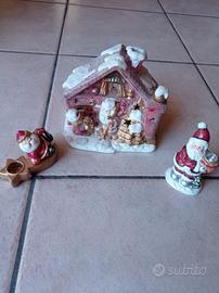 Porta candele natalizi 