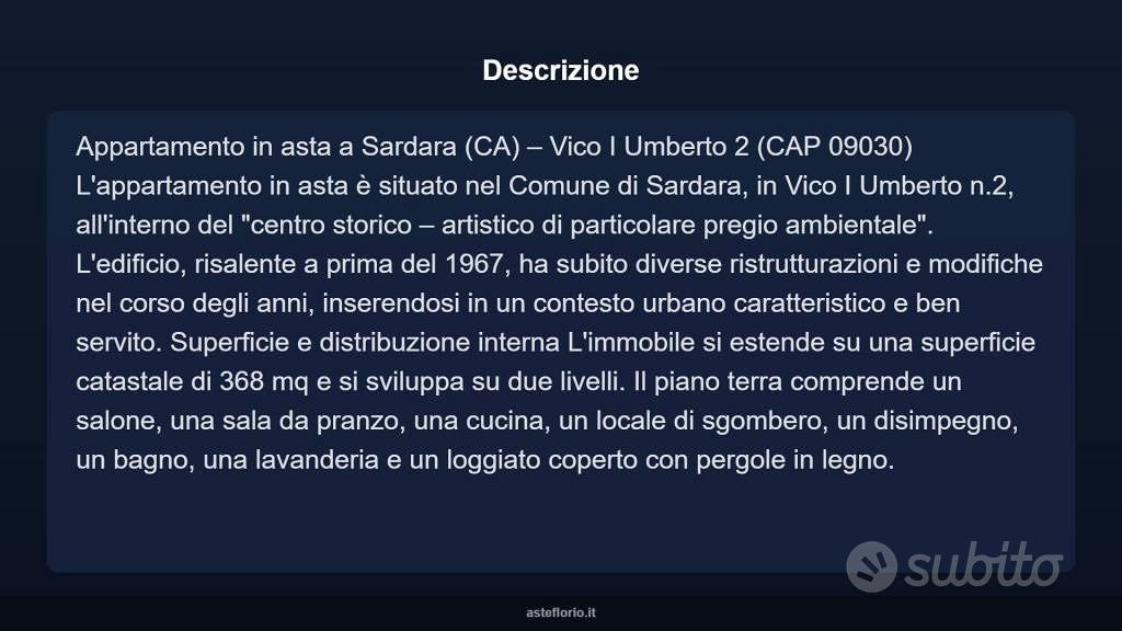 Appartamento – Sàrdara/Sardara, Sa Costa, Medio Campidano - Vista 3