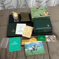 rolex datejust 18k 16233 champagne zaffiro jubilee