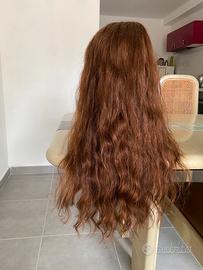 Parrucca capelli veri regolabile