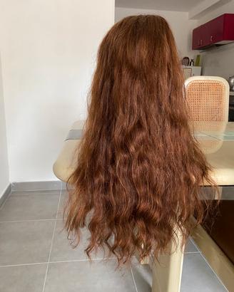 Parrucca capelli veri regolabile