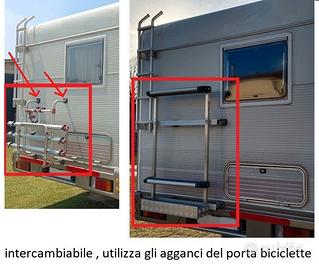 Portasci esterno per camper