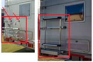 Portasci esterno per camper